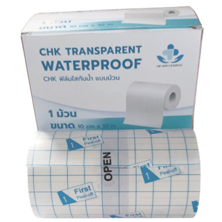 CHK Transparent Waterproof:size 10 cm x 10 m  1 roll/box.