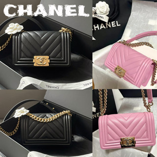 ชาแนล  CHANEL   กระเป๋าถือ BOY CHANEL มินิ/กระเป๋าผู้หญิง/กระเป๋าเมสเซนเจอร์/ยุโรปแท้100%