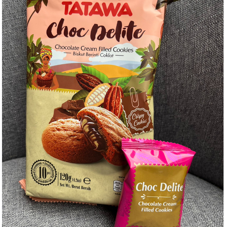 tatawa-cookies-คุกกี้สอดไส้หลากรส-choc-delite-chocolate-cream-filled-cookies-120g
