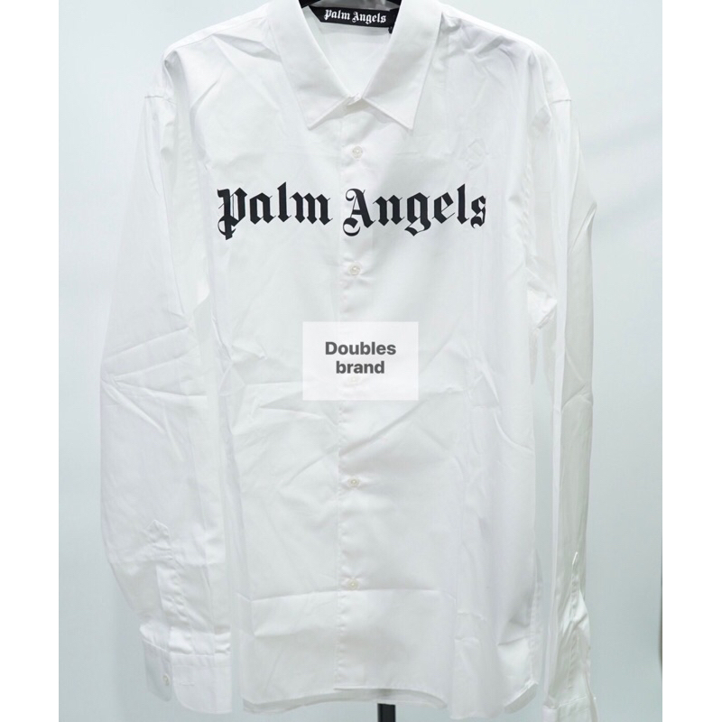 palm-angels-white-shirt-สอบถามก่อนนะคะ-พร้อมส่ง-เสื้อเชิ้ตปาล์ม-สีขาว