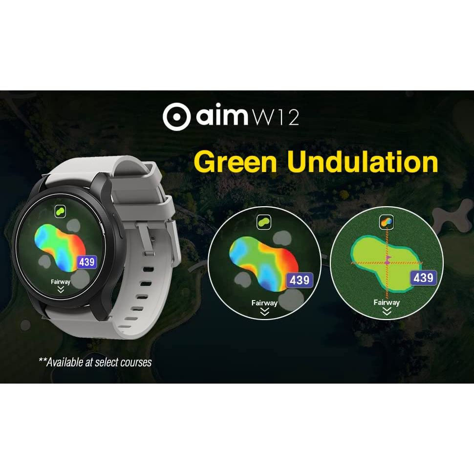 golf-buddy-aim-w12-golf-gps-watch-หน้าจอทัชสกรีนระดับพรีเมี่ยม-full-color-โหลดล่วงหน้ากว่า-40-000-สนามทั่วโลก-นาฬิกา-gol