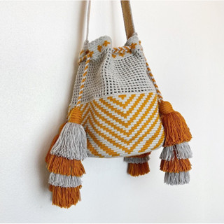 Wayuu Bag (Size L) กระเป๋าวายู รุ่นหูรูด2ข้าง