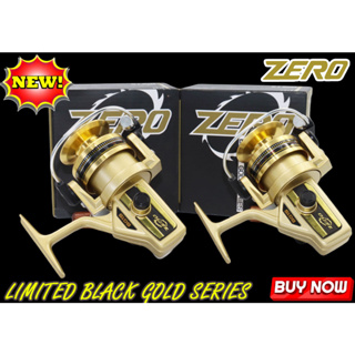 รอกตกปลา ZERO BG15 LIMITED​ BLACK GOLD SERIES​ สีทอง Limited แขนเกลียว ถึก ทน แข็งแรง บอดี้อลูมิเนียม เบรค​คาร์บอน