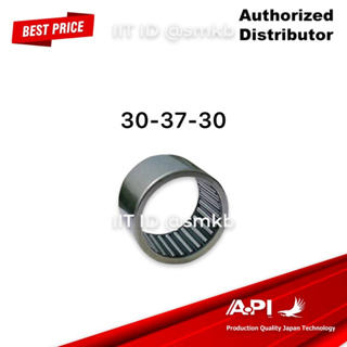 API &amp; NB Taiwan ตลับลูกปืนเข็ม Needle Roller Bearing ขนาด 30x37x30 (HK3030) HK เข็มมีเปลือก