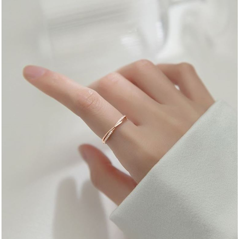 ภาพสินค้าs925 Nifty ring แหวนเงินแท้ รูปทรงเรขาคณิต ใส่สบาย เป็นมิตรกับผิว สามารถปรับขนาดได้ จากร้าน chana.ni บน Shopee ภาพที่ 5
