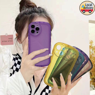 ❤️❤️เคสโทรศัพท์สีทึบ For Samsung Galaxy A12 M12 A32 A50 A30S A50S A51 M40S A52 A52S A72 A03 A13 เคสโทรศัพท์ใสแบบเต็มตัว