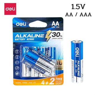 ถ่านอัลคาไลน์ ถ่านไฟฉาย ถ่านรีโมท ถ่าน AA AAA ถ่าน 1.5V ถ่าน ให้กำลังไฟแรงกว่า 30 เท่า แพ๊ค 6 ก้อน alizwellmart