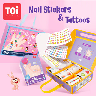 TOi Nail Stickers And Tattoos ชุดสติ๊กเกอร์แทททู+ติดเล็บ สำหรับเด็ก