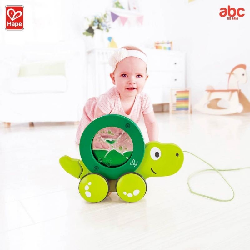 hape-ของเล่นลากจูง-เจ้าเต่าติโต-tito-pull-along-12m-เต่าลากจูง