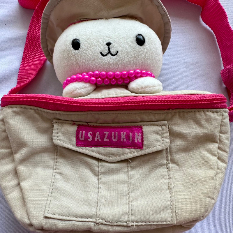 usazuki-amuse-กระเป๋าสะพายข้างเด็ก-กระต่ายอมูส-ผู้ใหญ่สะพายไหล่ได้