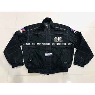 ELF Jacket ขนาดในรูปนะครับ มีเลอะคราบภาพสุดท้าย สีดำไม่ค่อยเจอ ราคา 2,950฿