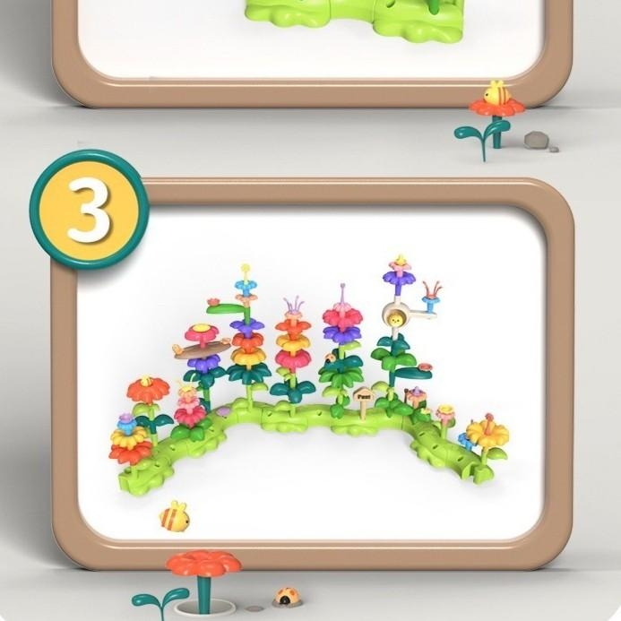 after-kids-บล็อกดอกไม้-42-51-ชิ้น-diy-block-flower-garden-montessori-ของเล่นเสริมพัฒนาการ