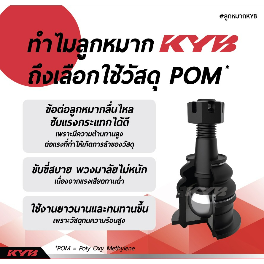 kyb-ลูกหมากปีกนกล่างหน้า-accord-g4-accord-g6-รหัส-kbj1103-ราคาต่อ-1-ชิ้น