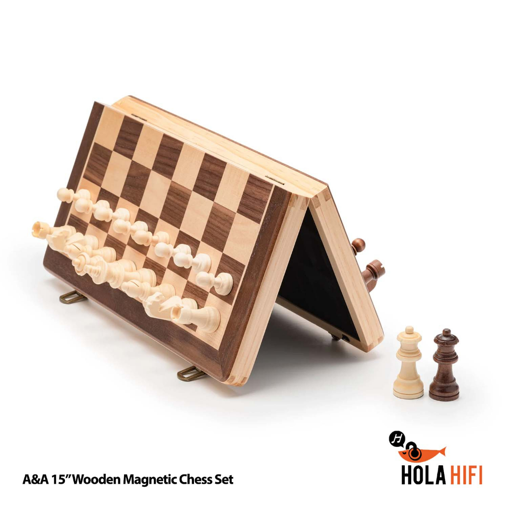 a-amp-a-15-wooden-magnetic-chess-set-walnut-ชุดกระดานหมากรุก-พับเก็บได้-ระบบแม่เหล็ก