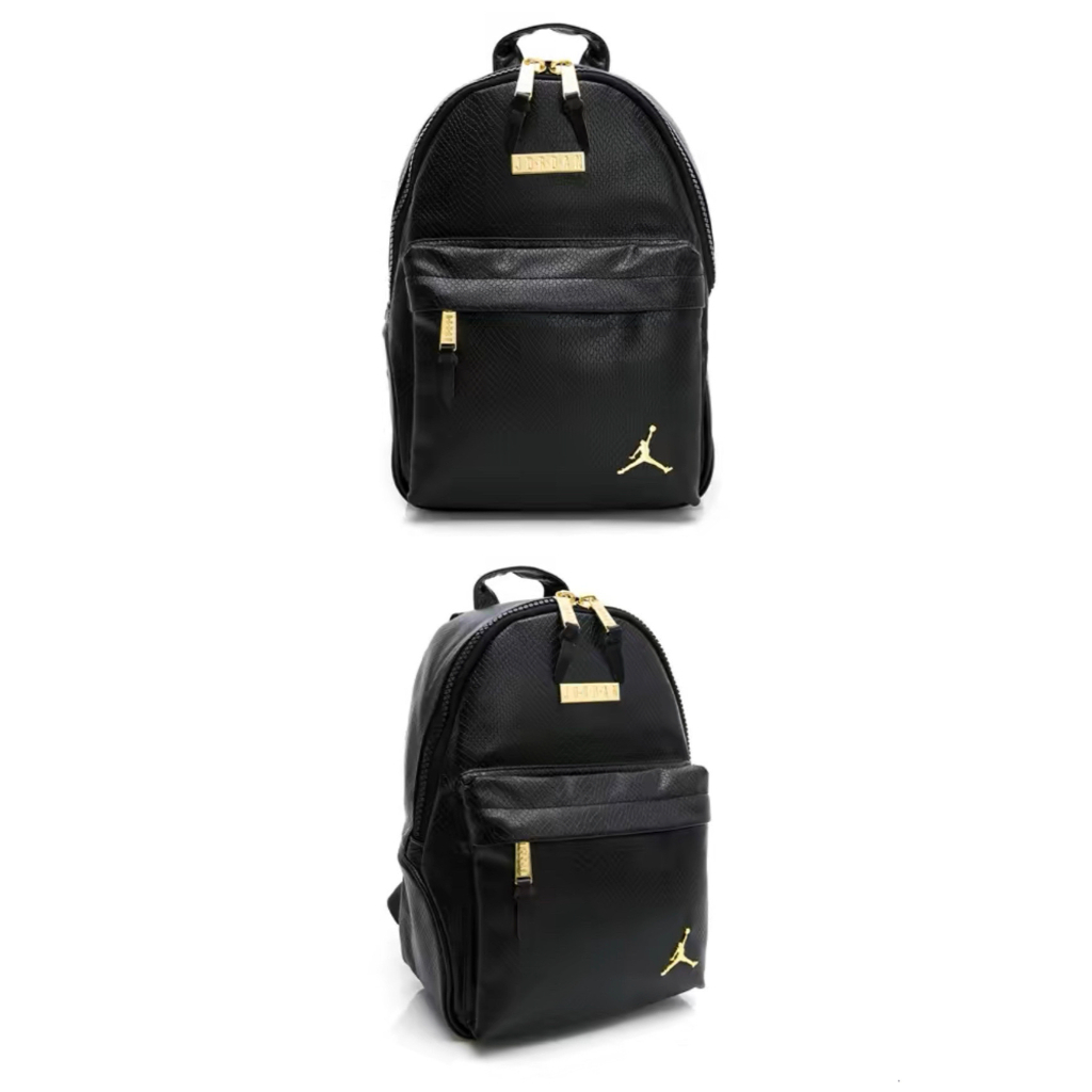 Nike Air Jordan Logo Snakeskin Backpack "Black/Gold" (DO9259011