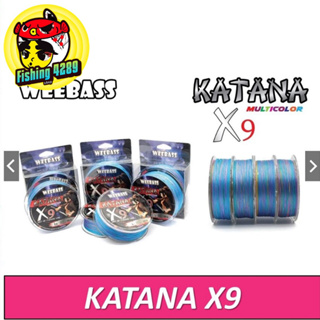 weebass สายพีอี KATANA X9 Multicolor ยาว100เมตร สีมัลติคัลเลอร์💥💥