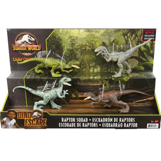 Jurassic World Camp Cretaceous Raptor Squad 4pk Dino Escape Limited Edition New