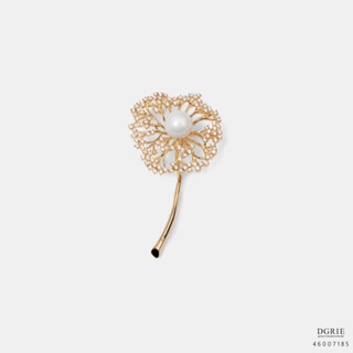 Gold Diamond Dandelion Brooch-เข็มกลัดดอกแดนดิไลออนสีทอง