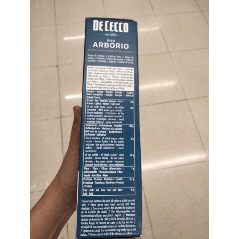 De cecco Riso Arborio Rice 1kg.ข้าวอาโบริโอ 1กก. | Shopee Thailand