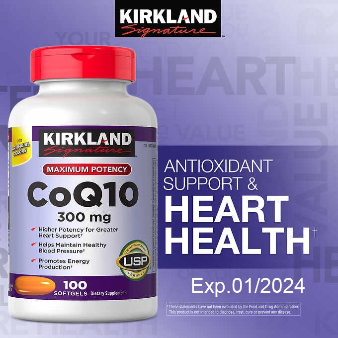 kirkland-q10-300-mg-ขนาดบรรจุ-100-softgels-ป็นซุปเปอร์อาหารเซลล์-ช่วยฟื้นฟูเซลล์-ถนอมรักษาร่างกายไม่ให้เสื่อมถอย