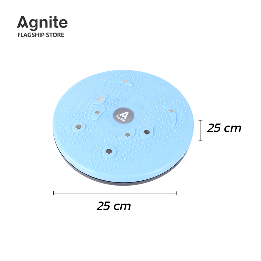 จานหมุนออกกําลังกาย-จานหมุนเอว-จานทวิสต์ปุ่มแม่เหล็ก-wriggle-plate-ขนาด-25x25cm-รับน้ำหนักได้-100kg-anjou