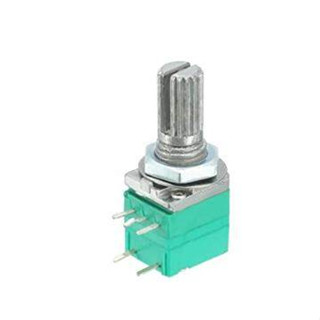 1pcs RV097NS 1K 5K 10K 20K 50K 100K 500K with a switch audio 5pin shaft 15mm amplifier sealing potentiometer