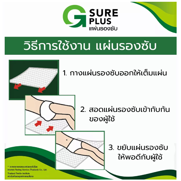 1ห่อ-10แผ่น-แผ่นรองซับ-g-sure-plus-สำหรับ-ผู้ใหญ่-สีขาว-ซึมซับเร็ว-แห้งสบาย-ลดโอกาสเกิดแผลกดทับ