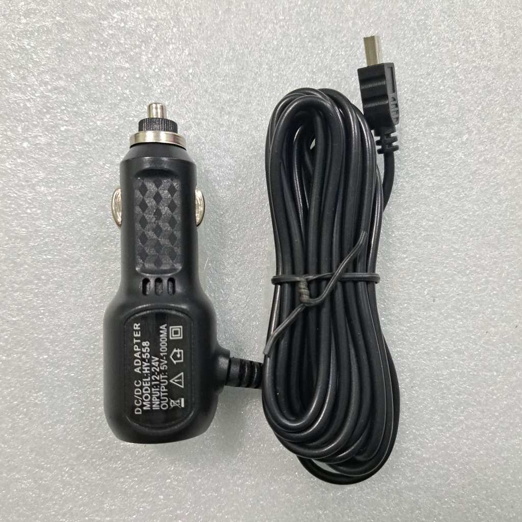 ที่ชาร์จกล้องติดรถยนต์-mini-usb-5v1000ma-สายชาร์จกล้อง-หัวชาร์จกล้อง-ยาว-3-2เมตร-สต็อกในไทยพร้อมส่ง