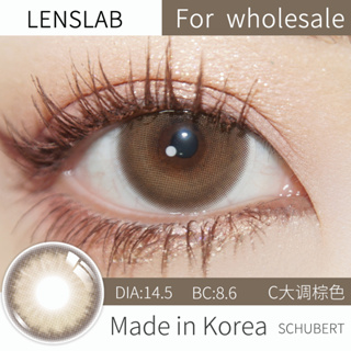 LENSLAB คอนแทคเลนส์สีน้ำตาล Color contact lenses 14.5mm  (1 pair)  1 Year