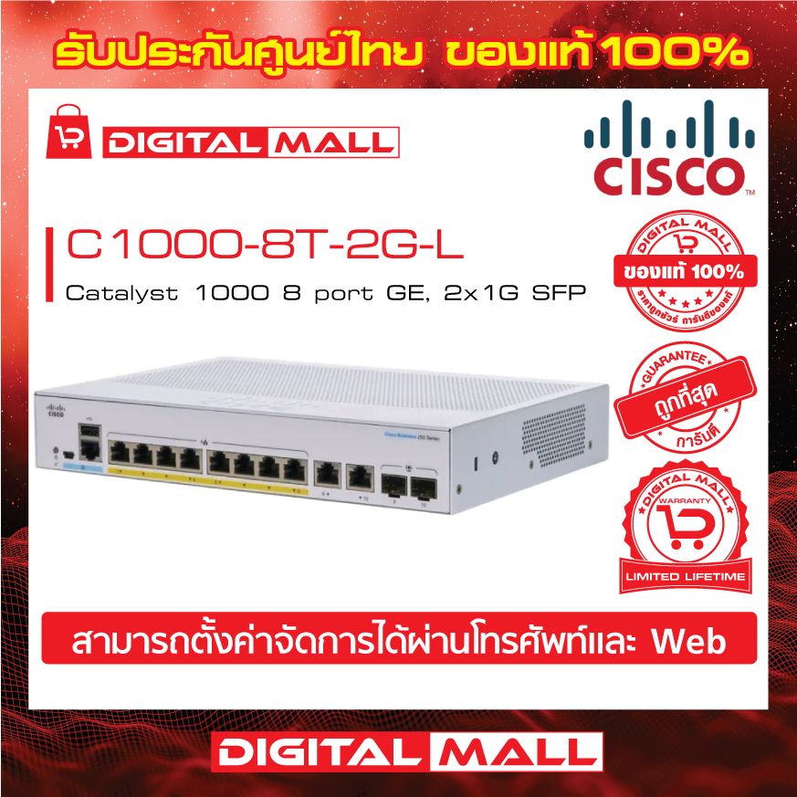 Switch Cisco Catalyst C1000-8T-2G-L - 8 Porte 10/100/1000 - Ricondizionato Buone Condizioni - Foto 4