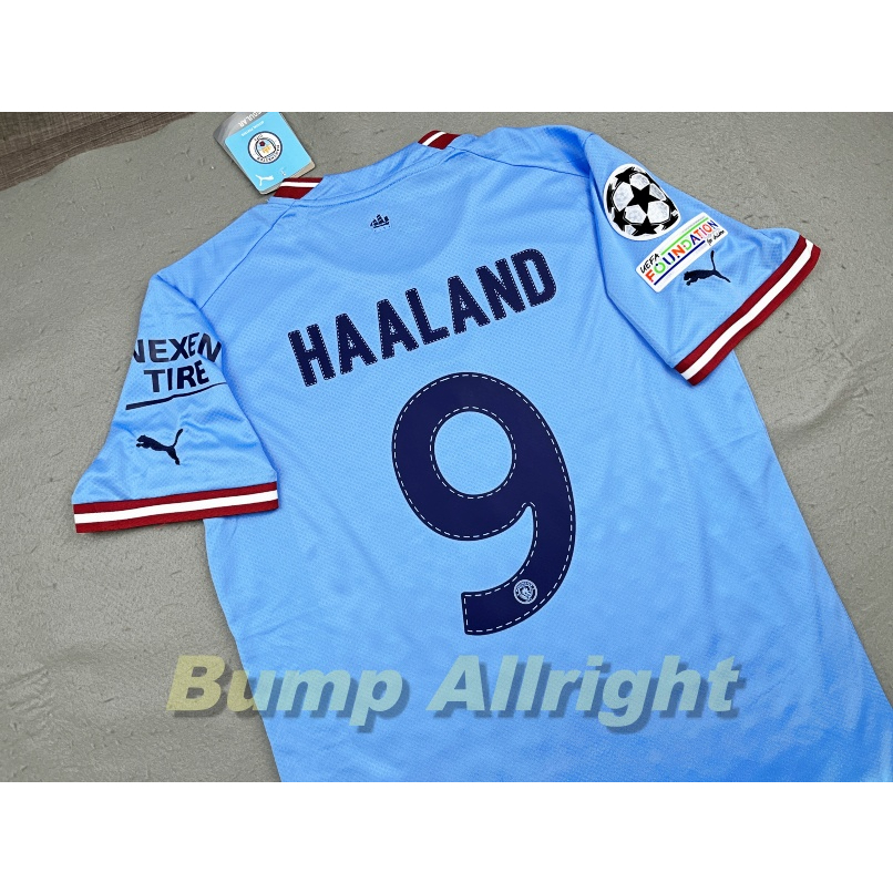 เสื้อฟุตบอล-แมน-ซิ-เหย้า-man-ci-2022-haaland-de-bruyne-และอาร์ม-ucl