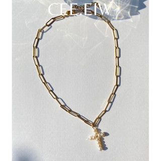 Choker - Classy :  ALLY - Handmade สร้อยคอโซ่ สร้อคอไข่มุก สร้อยคอแฟชั่น สร้อยคอน่ารัก