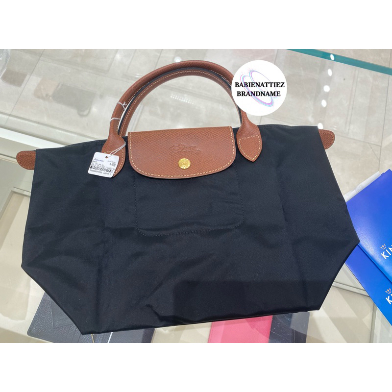 best-seller-แท้100-จากkingpower-longchamp-le-pliage-small-handbag-noir-ดำ-สอบถามก่อนสั่งชื้อค่ะ