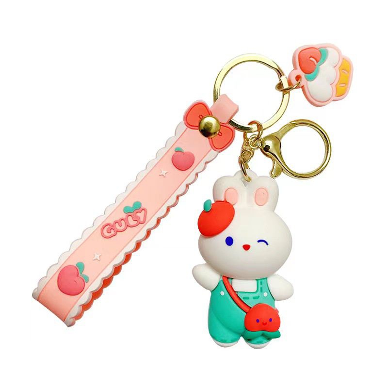 พวงกุญแจแฟชั่น-พวงกุญแจจี้กระต่ายน่ารัก-พร้อมส่งจากไทย