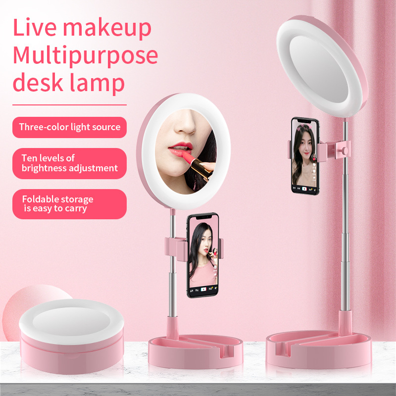 ภาพหน้าปกสินค้าไฟวงแหวน LED แต่งหน้า ไลฟ์สด  G3 Live Makeup Multipurpose Desk Lamp