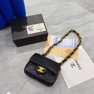 Chanel mini งานกล่อง แพคซีน Size : 20 × 12 × 6cm