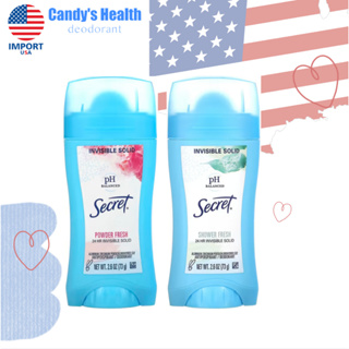 พร้อมส่งโรลออน SECRET กลิ่น Powder Fresh, Shower Fresh : Antiperspirant and Deodorant สูตร 48 HR Clear Gel