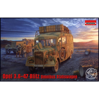 โมเดลประกอบ RODEN 1/35 RO810 OPEL 3.6-47 OMNIBUS