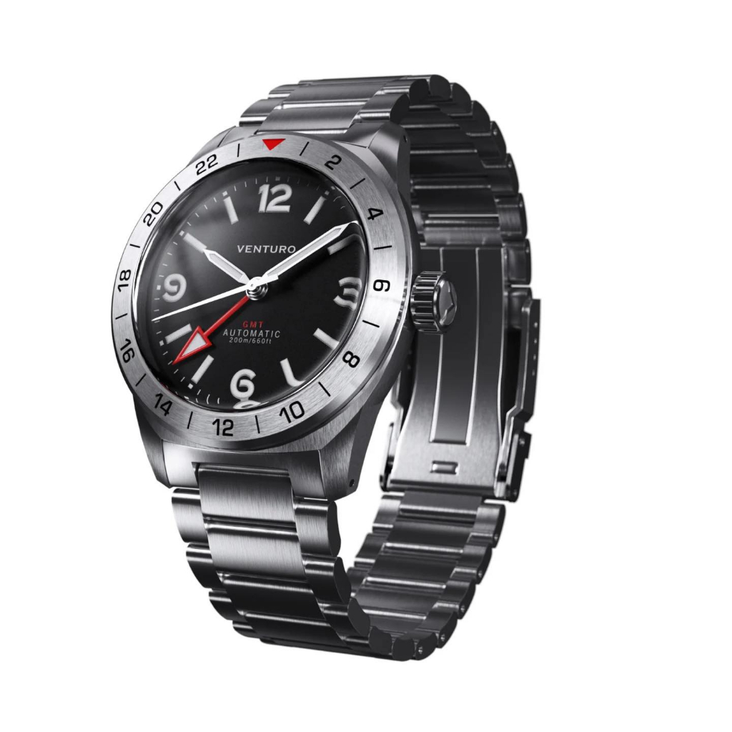 นาฬิกา-venturo-field-watch-iii-no-date-นาฬิกา-auto-gmt-พร้อมพรายน้ำ-swiss-superlume