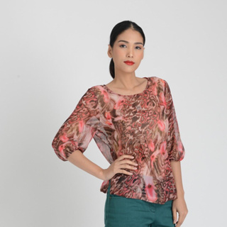 Guy Laroche Blouse เสื้อเบลาส์ผ้านุ่ม กีลาโรช (GVA1BR)