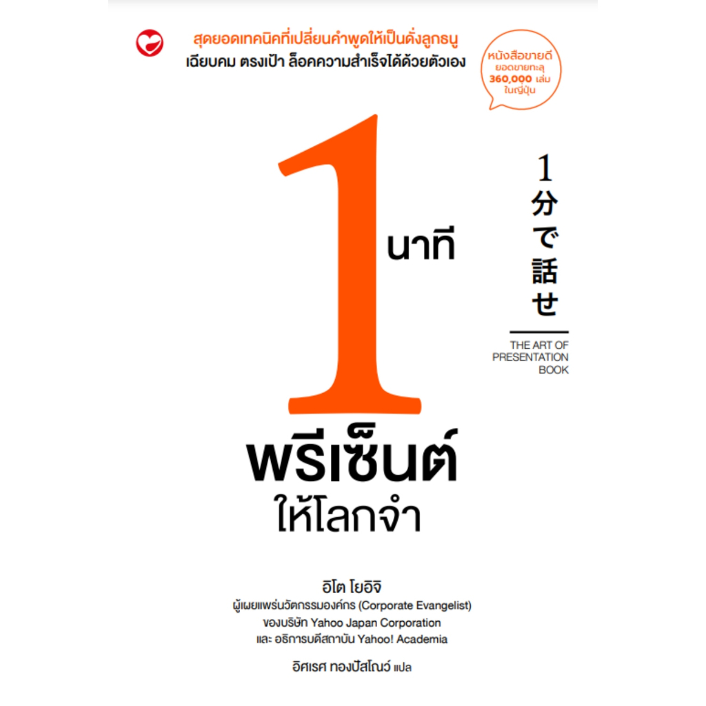 1-นาที-พรีเซ็นต์ให้โลกจำ-โดย-อิโต-โยอิจิ-การพัฒนาตนเอง-สนพ-สุขภาพใจ