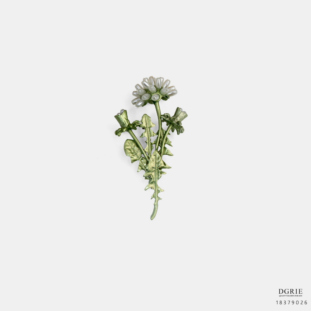 taraxacum-albidum-flower-brooch-เข็มกลัดดอกแดนดิไลออนสีขาว