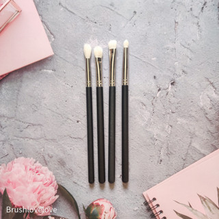 Brushlovelove เซ็ทแปรง M 4 ชิ้น ขนแพะ จิกสีและชิมเมอร์ได้ดี ทาอายแชโดว์แ้วไม่เป็นปื้น