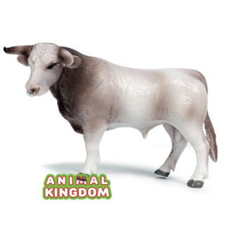 Animal Kingdom - โมเดลสัตว์ วัวกระทิง เทา ขนาด 14.50 CM (จากหาดใหญ่)