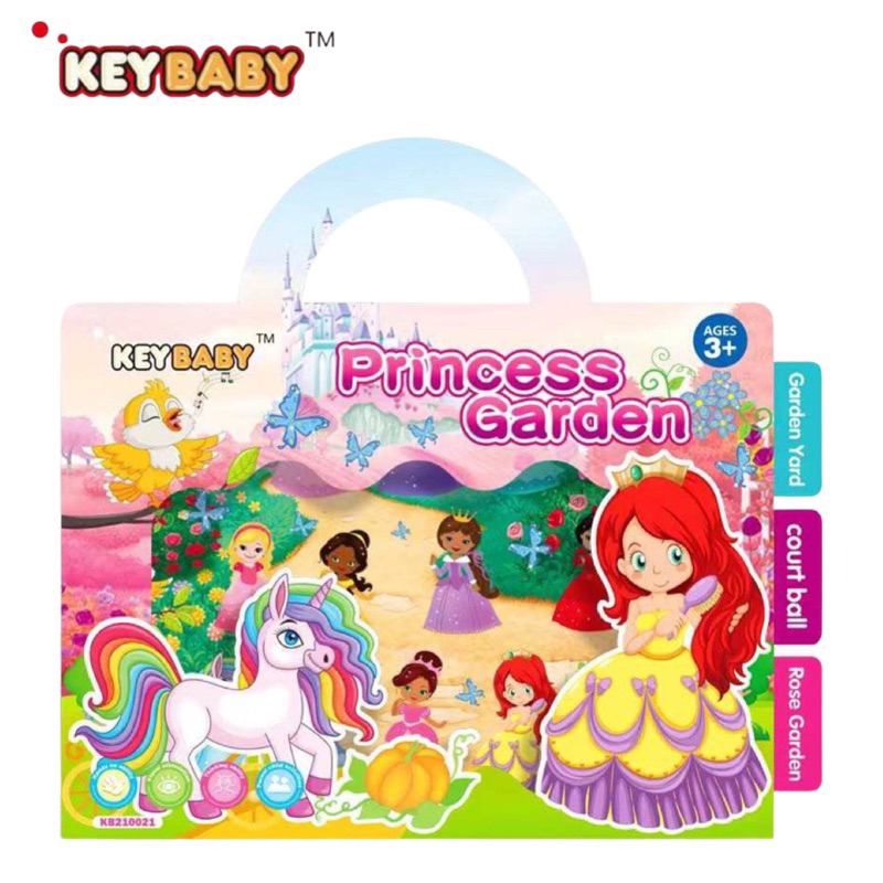 lalemon-keybaby-reusable-sticker-book-สมุดสติ๊กเกอร์แปะซ้ำได้-สติ๊กเกอร์สูญญากาศ-สติ๊กเกอร์เล่นซ้ำได้