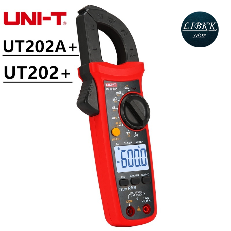 UNI-T UT202+ UT202A+ เก็บข้อมูลแรงดันไฟฟ้ากระแสสลับ DC / AC 600A แรงดัน ...