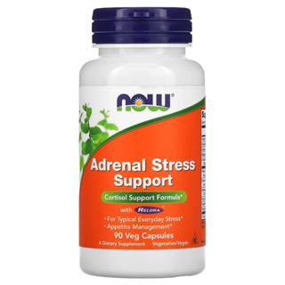 ภาพหน้าปกสินค้าต่อมหมวกไตล้า  ปรับสมดุลฮอน์โมนคอร์ติซอล ลดเคีรยด Adrenal Stress Support  90 Veg Capsules, NOW Foods ที่เกี่ยวข้อง