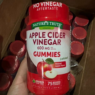 Nature’s Truth Organic Apple Cider Vinegar Gummies 60 เม็ด/75เม็ด/50เม็ด/200เม็ดราคา/1ชิ้น