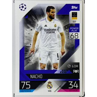 Nacho การ์ดนักฟุตบอล 2223 การ์ดสะสมทีม Real madrid c.f. การ์ดนักเตะ รีลมาดริด เรอัลมาดริด เรอัล มาดริด