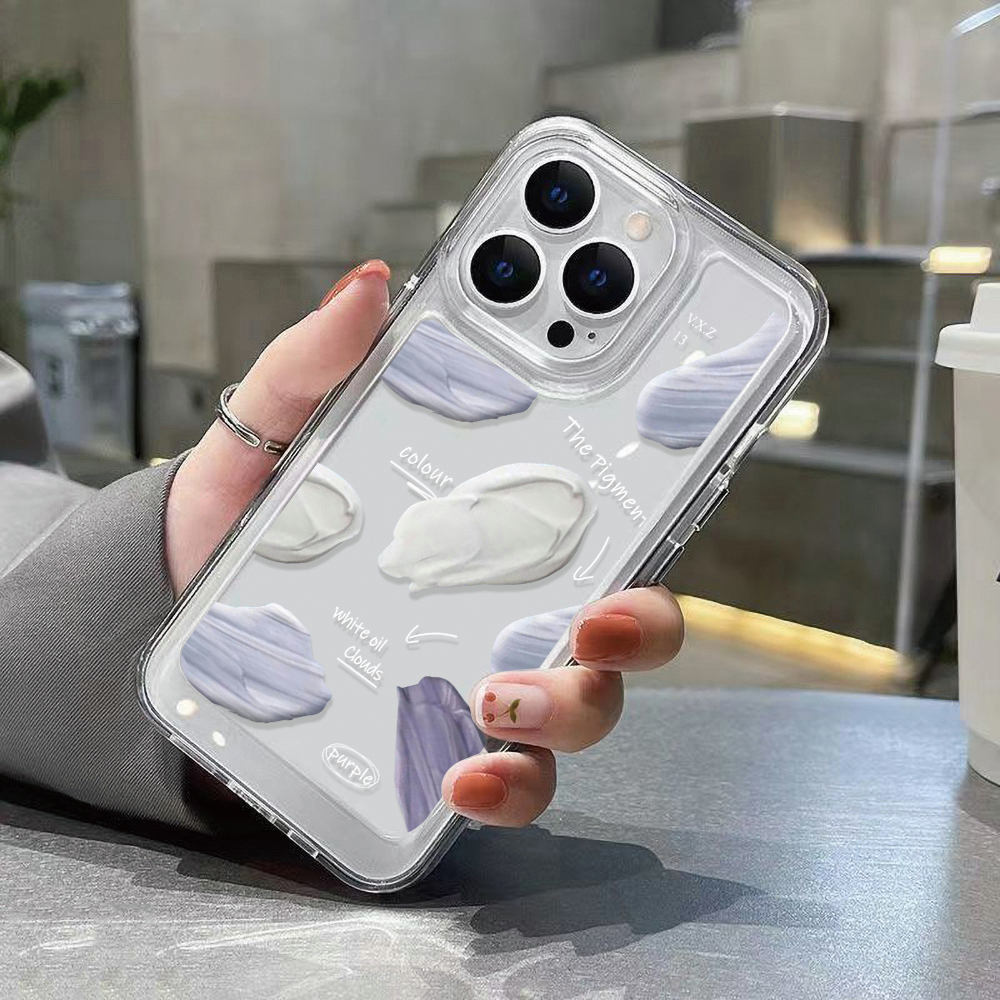 กันกระแทก-space-case-compatible-for-iphone-11-13-12-14-pro-max-14-pro-7-8-plus-xr-xs-max-12-13-pro-14-plus-se-โปร่งใส